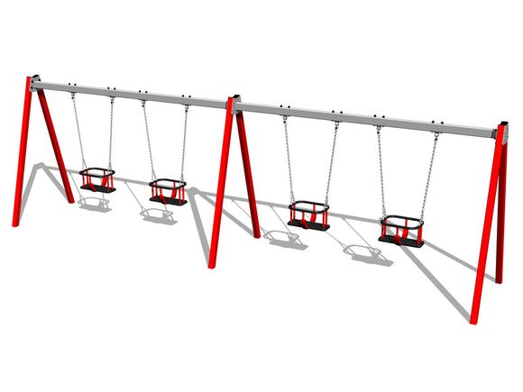 Quadralupe chain swing RH6413KR - Red (f.h. 1,0 m)