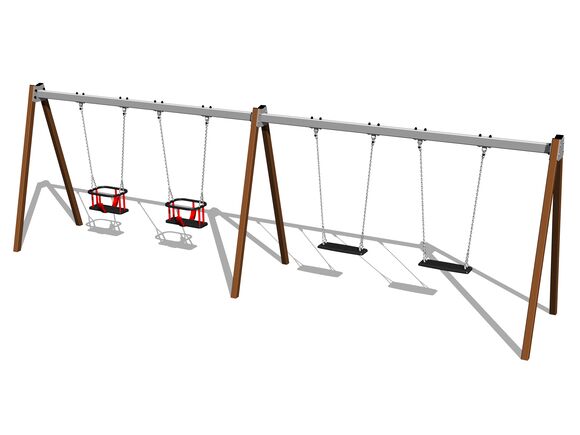 Quadralupe chain swing RH6412KW - Brown (f.h. 1,0 m)