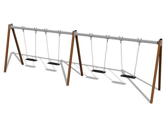 Quadralupe chain swing RH6411KW - Brown (f.h. 1,0 m)