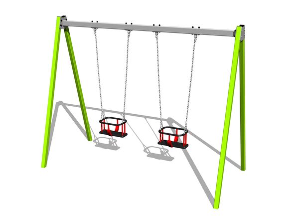 Twin chain swing - lime (f.h. 1,5 m)