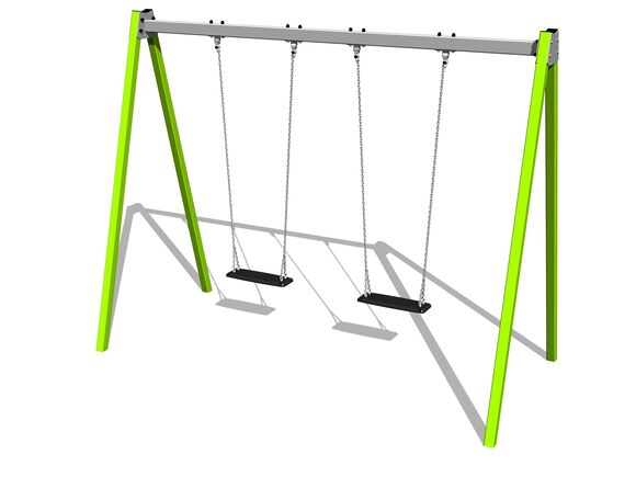 Twin chain swing - lime (f.h. 1,5 m)