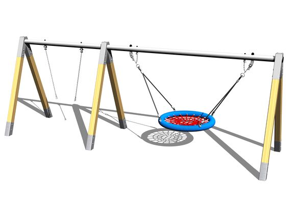 Twin chain swing  RH220D (f.h. 1 m)