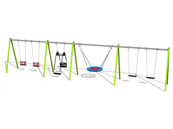 Chain group six swing - lime (f.h. 1,5 m)