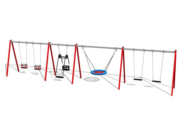 Chain group six swing RH6621KR - Red (f.h. 1,5 m)