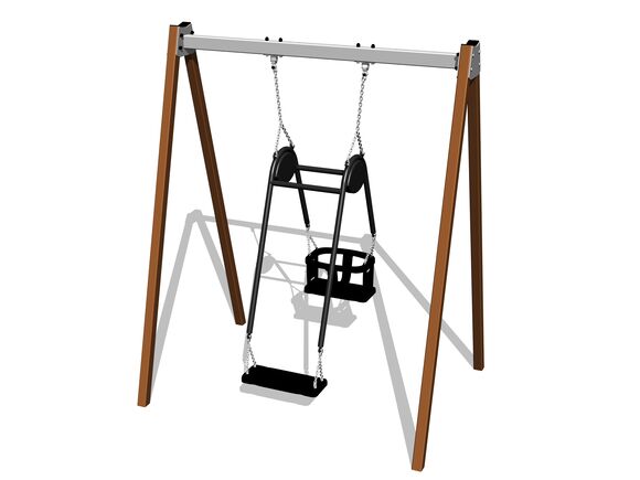 Chain swing mother and child RH6113KW - Brown (f.h. 1,5 m)