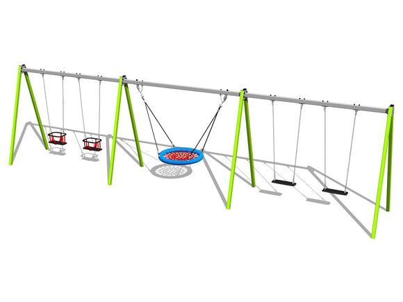 Fivefold chain swing - lime (f.h. 1,5 m)