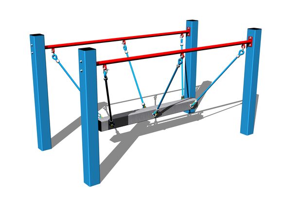 Rope bridge LL101KB - blue (f.h. 1 m)