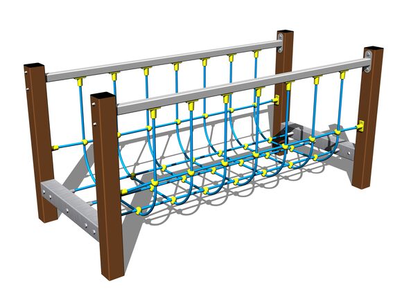 Rope bridge LL102KW - brown (f.h. 1 m)