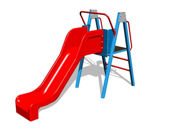 Slide with a ladder KZ6101KB (f.h. 1 m) - blue