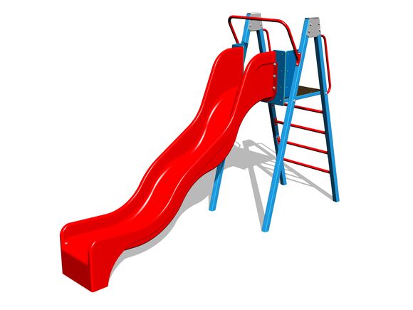Slide with a ladder KZ6101KB (f.h. 1,5 m) - blue