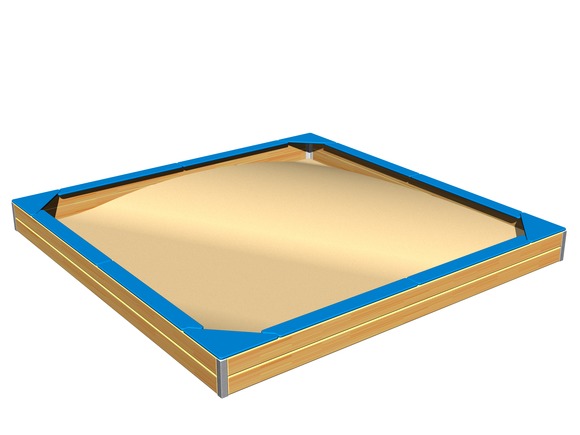 Seats around the edge of sadpit 3x3 m SP330DB - blue
