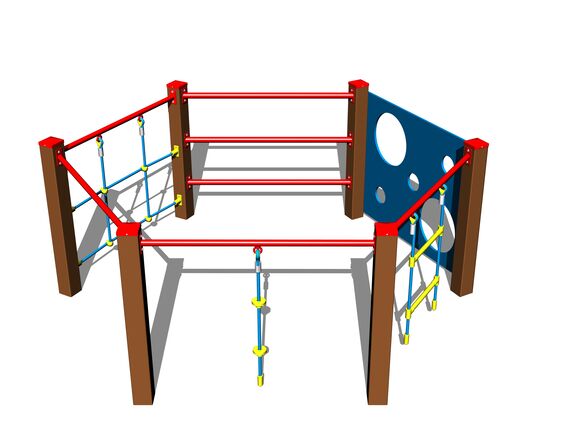 Climbing set SS8610KW - brown