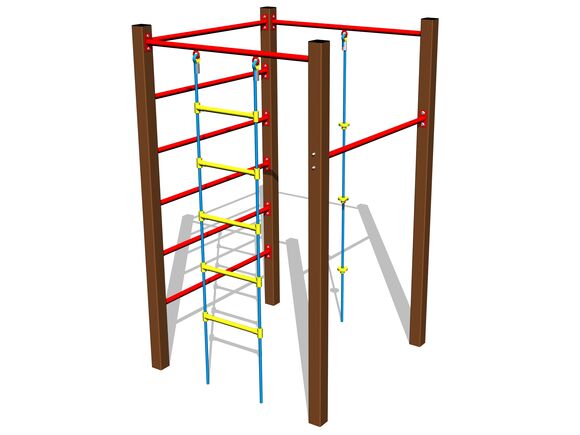 Climbing set SS8406KW - brown