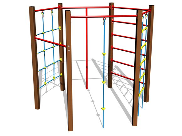 Climbing set SS8601KW - brown