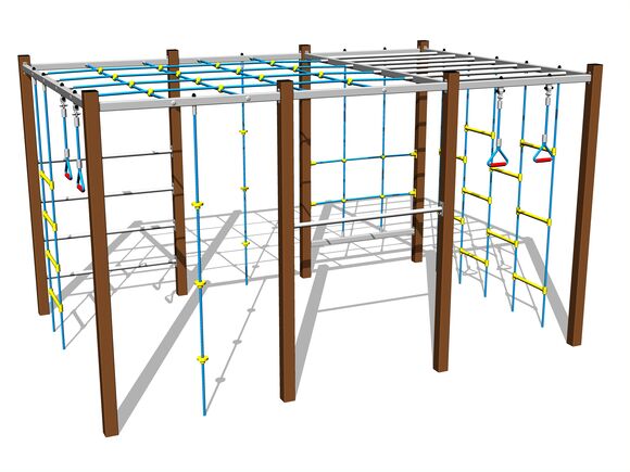 Climbing set - brown