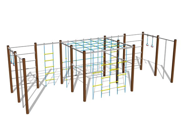 Climbing set - brown