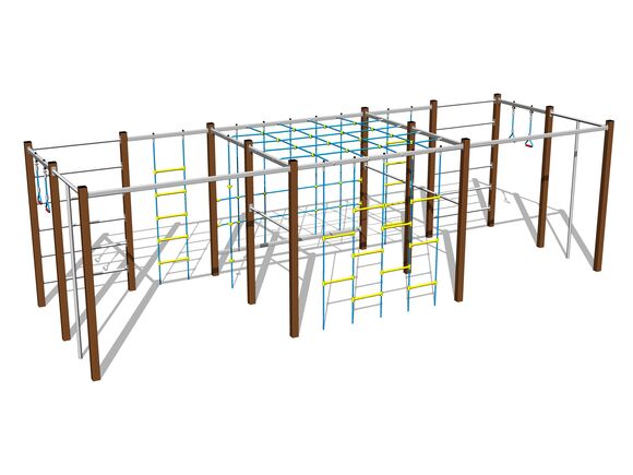 Climbing set - brown