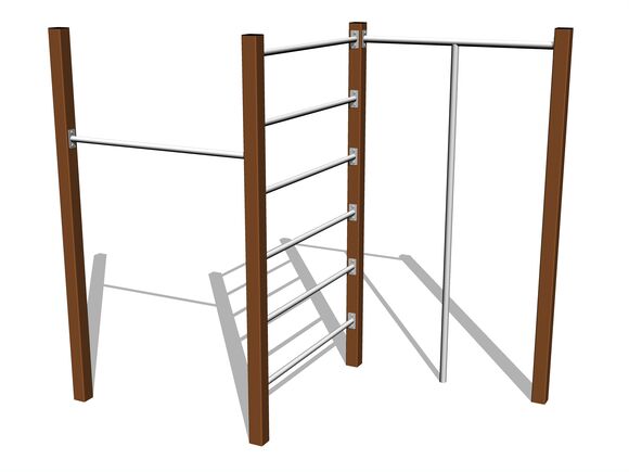 Climbing set - brown
