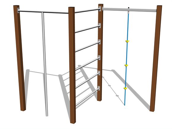 Climbing set - brown