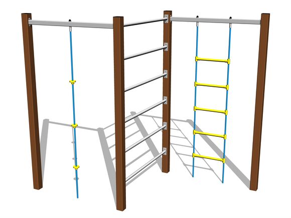 Climbing set - brown