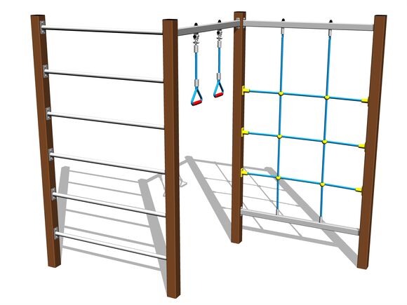 Climbing set - brown