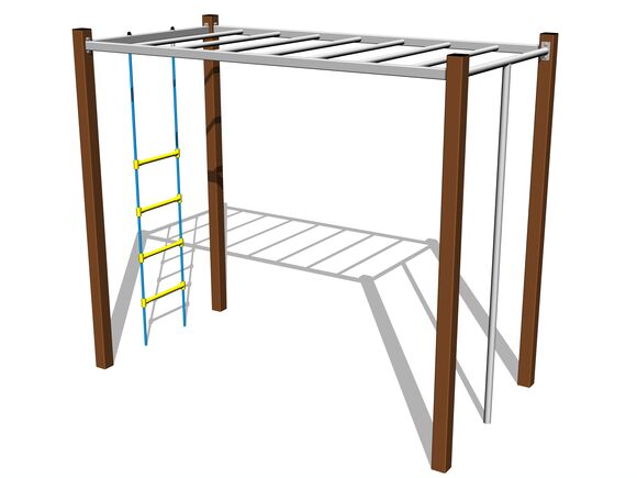 Climbing set - brown