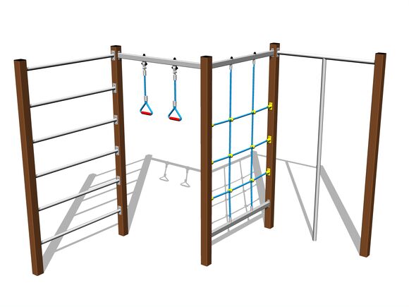 Climbing set - brown