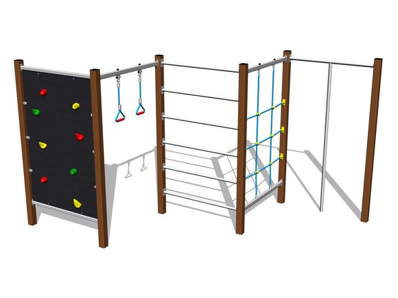 Climbing set - brown