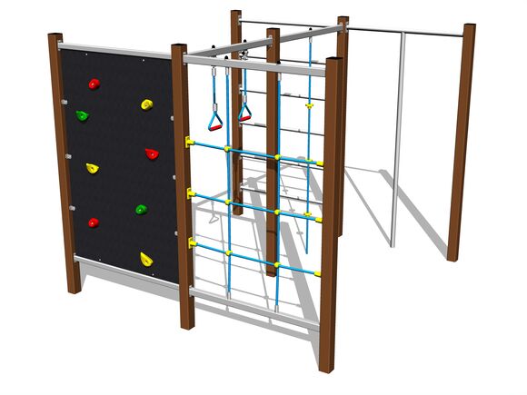 Climbing set - brown