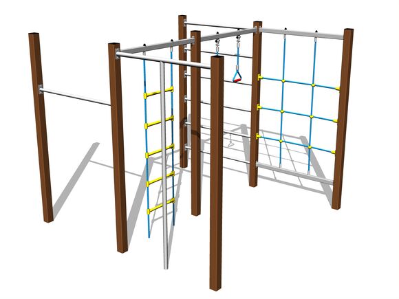 Climbing set - brown