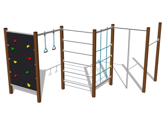 Climbing set - brown