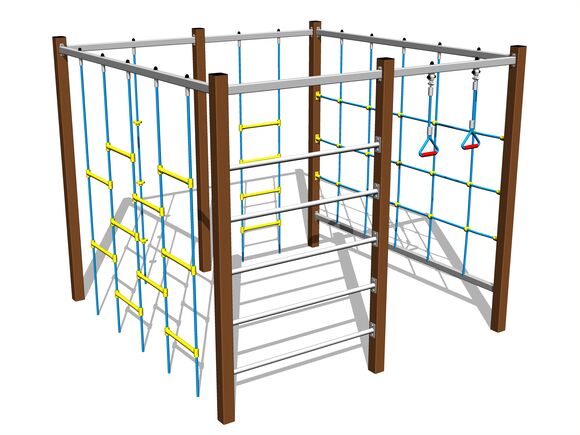 Climbing set - brown