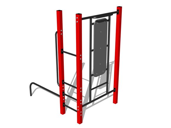 Street workout set WS8005RD - red