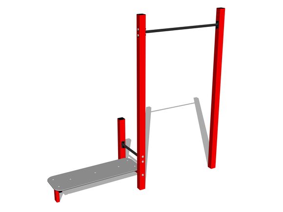 Street workout set WS8007RD - red