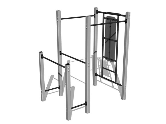Street workout set WS8008SD - silver