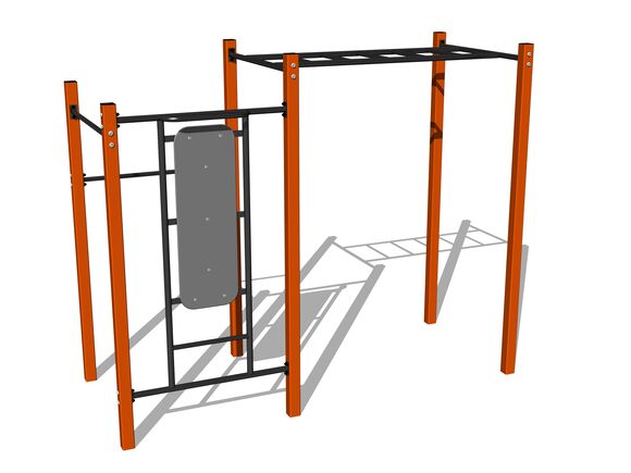 Street workout set WS8010OD - orange