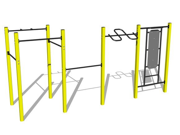 Street workout set WS8012YD - yellow