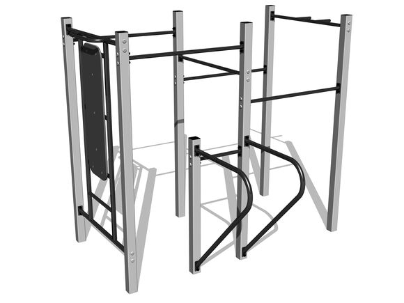 Street workout set WS8013SD - silver