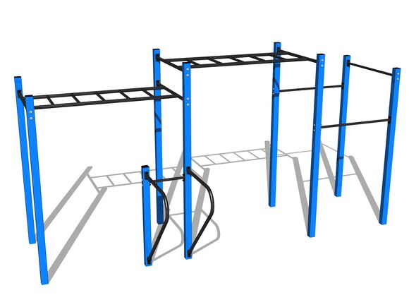 Street workout set WS8015BD - blue