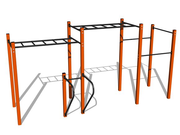 Street workout set WS8015OD - orange