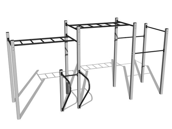 Street workout set WS8015SD - silver