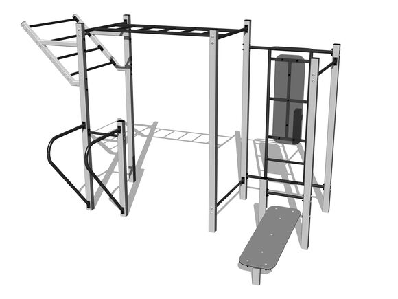 Street workout set WS8016SD - silver