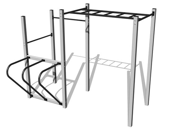 Street workout set WS8018SD - silver