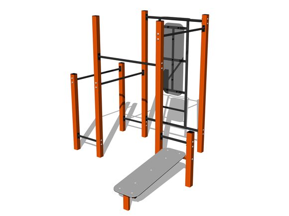Street Workout set WS8019OD - orange