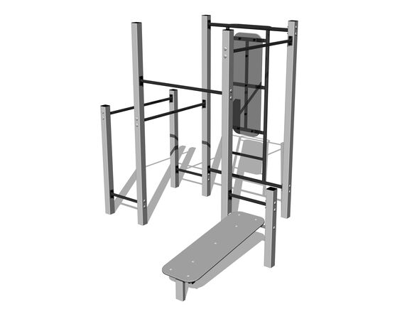 Street Workout set WS8019SD - silver