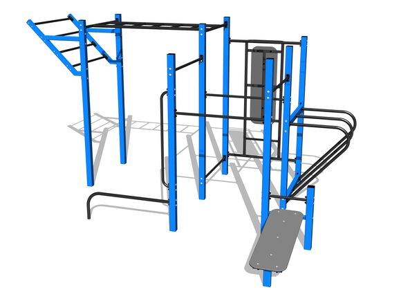 Street workout set WS8020BD - blue