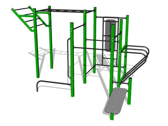 Street workout set WS8020GD - green