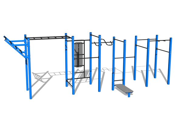 Street workout set WS8022BD - blue