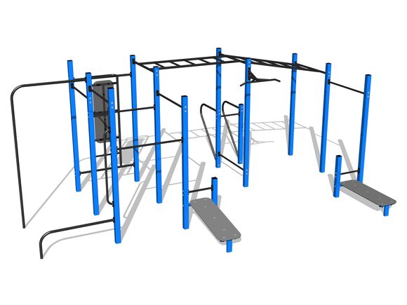 Street workout set WS8023BD - blue