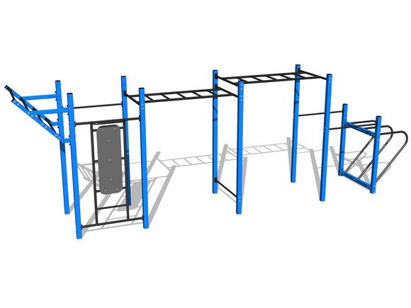 Street workout set WS8025BD - blue